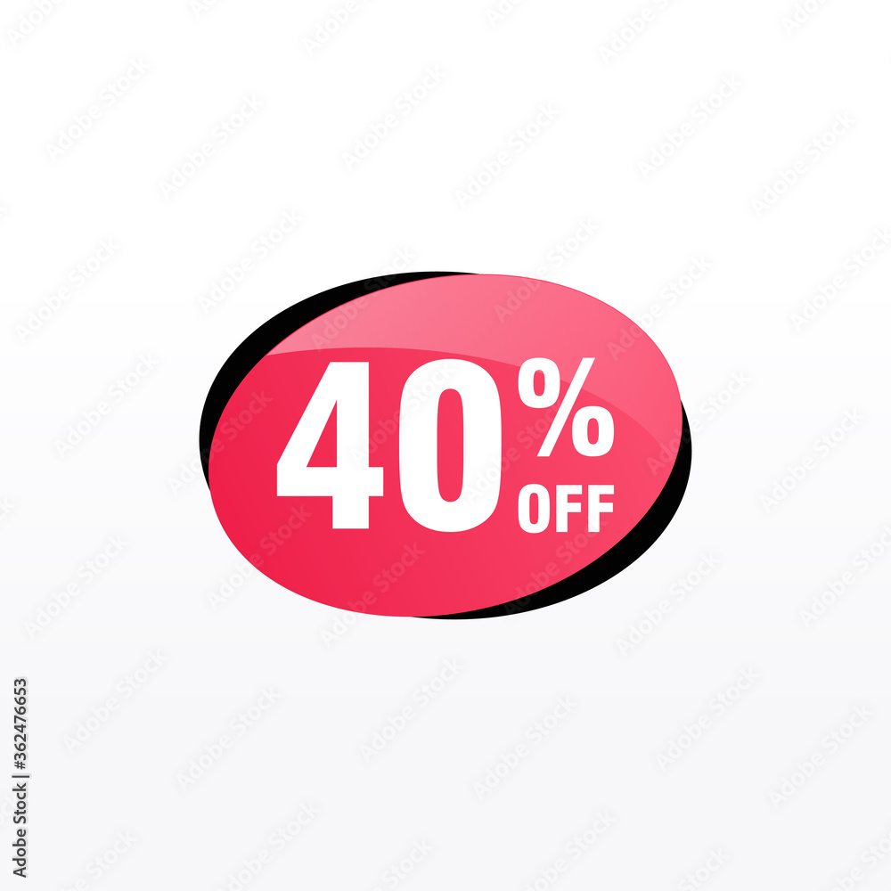 40 discount, Sales Vector badges for Labels, , Stickers, Banners, Tags, Web Stickers, New offer. Discount origami sign banner 40 discount, Sales Vector badges for Labels, , Stickers, Banners, Tags, Web Stickers, New offer. Discount origami sign banner