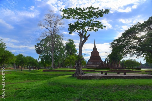  Historical parh in sukhothai of thailand
