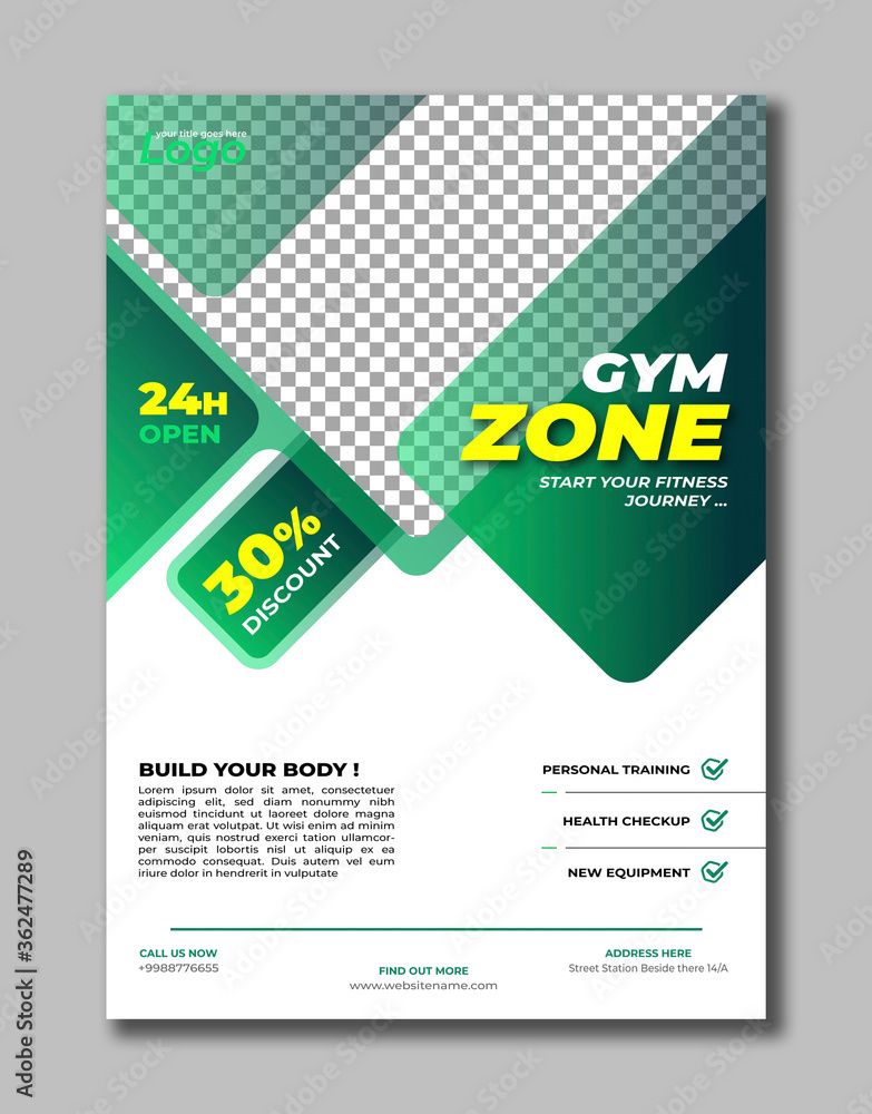 Gym Fitness Workout Training Exercise Boxing Flyer Brochure Template Gym Fitness Workout Training Exercise Boxing Flyer Brochure Template