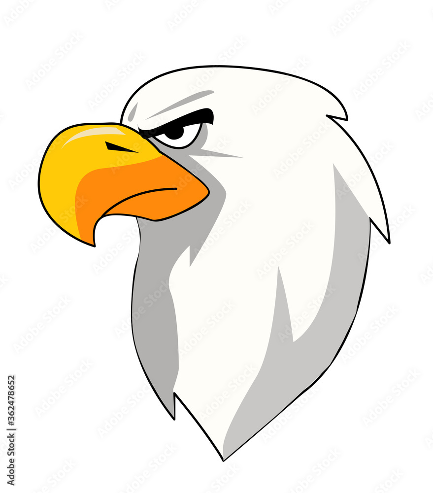 Naklejka premium Eagle Head vector illustration