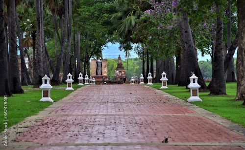 Historical park in sukhothai province of  Thailand