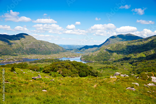 Fotografia Landscape of Lady's view, Killarney National Park in Ireland