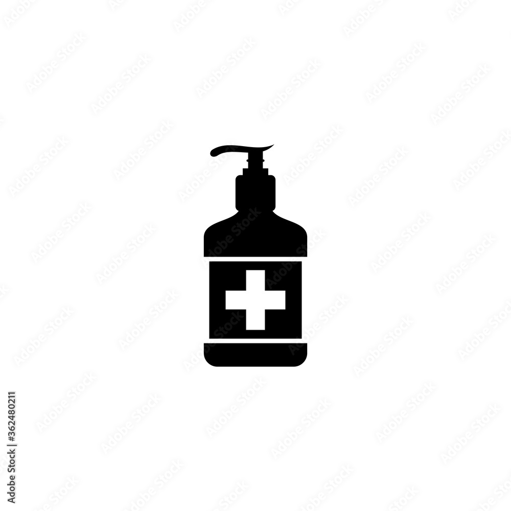 Obraz premium coronavirus, laboratory equipment, medical, antiseptic, infections icon vector design symbol