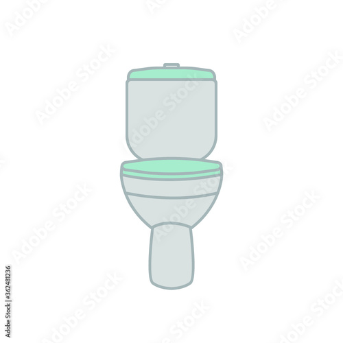 Toilet vector. Toilet vector icon