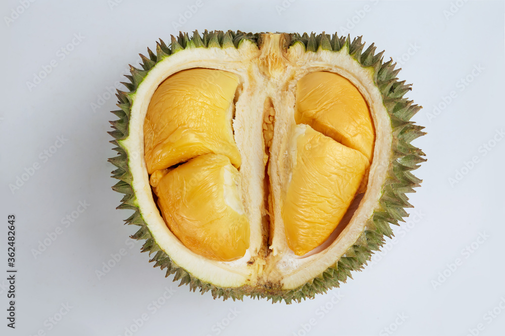Durian isolated on white background Durian isolated on white background