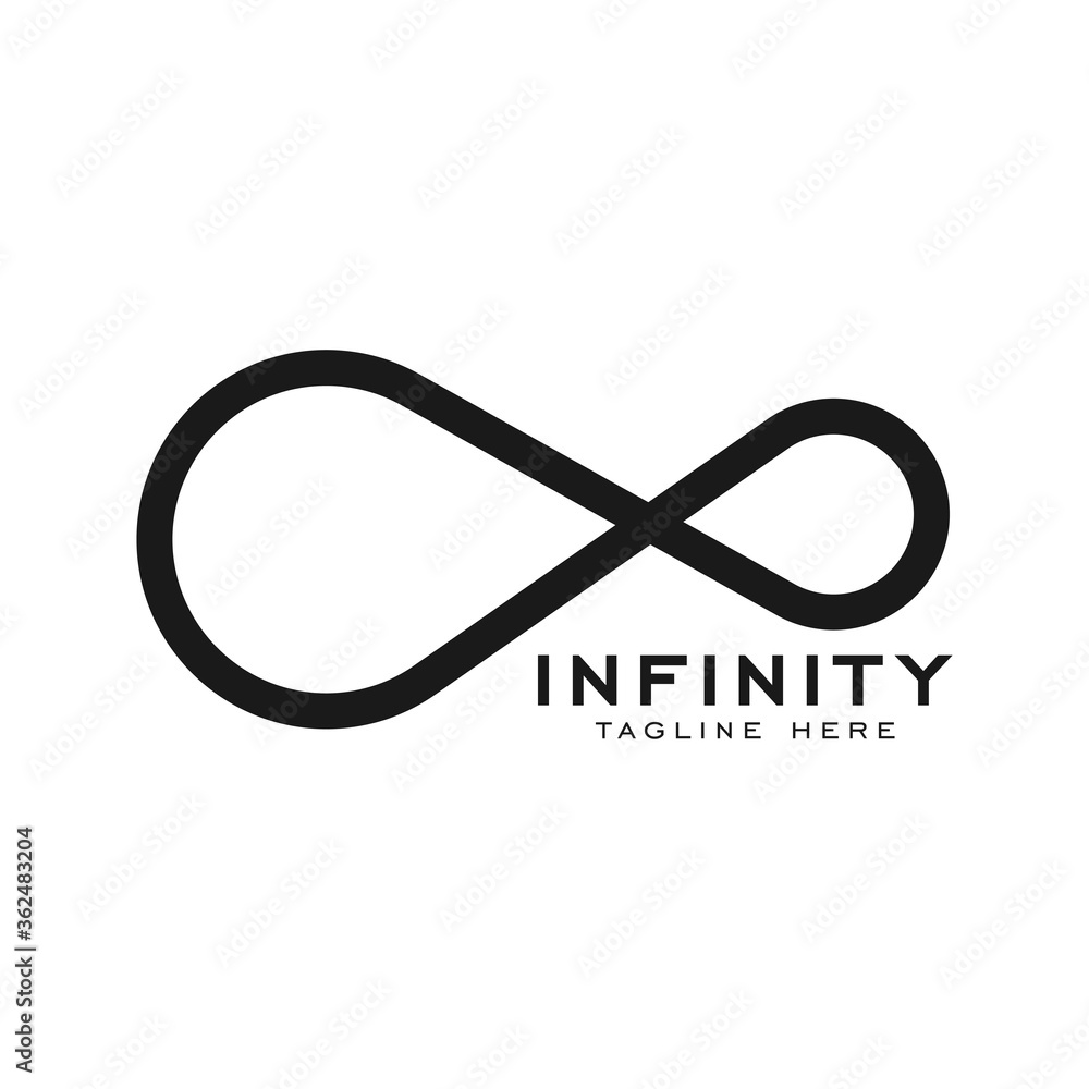 Infinity symbol logo template vector Infinity symbol logo template vector