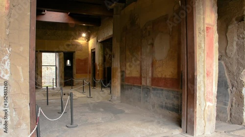 Ruins of famous Pompeii city, Italy.House of the Menander photo