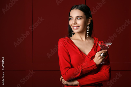 Beautiful young woman with ...