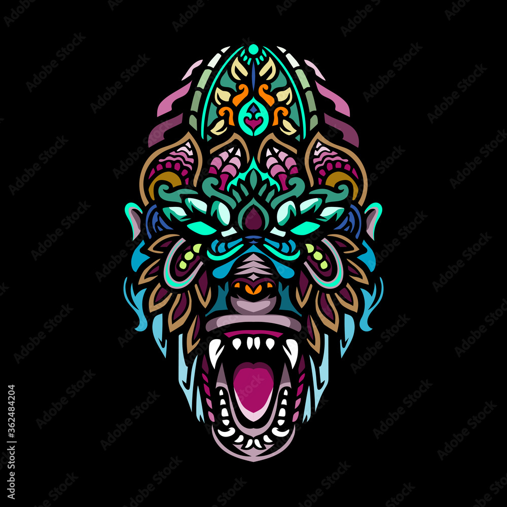 The zentangle arts of gorilla head The zentangle arts of gorilla head