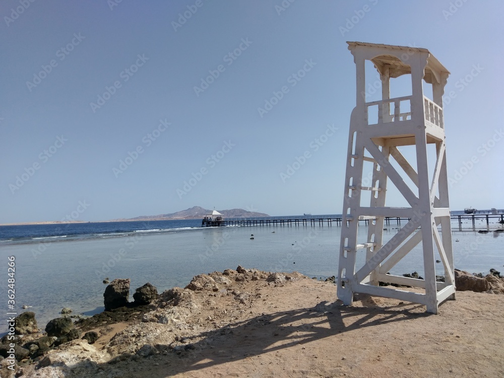 lifeguard tower in egypt