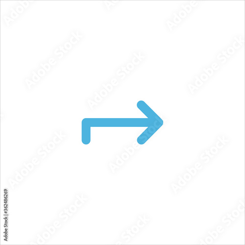 arrow direction icon flat vector logo design trendy