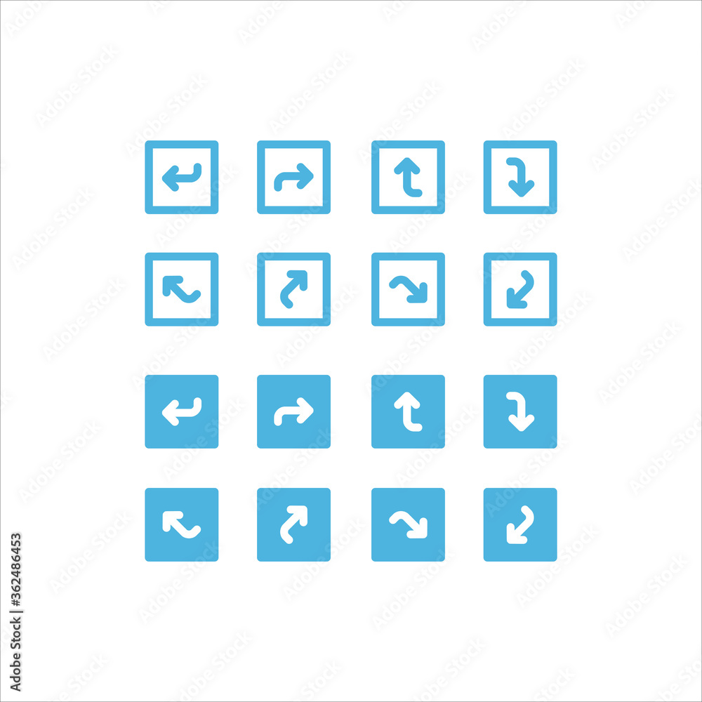 arrow button icon flat vector logo design trendy arrow button icon flat vector logo design trendy