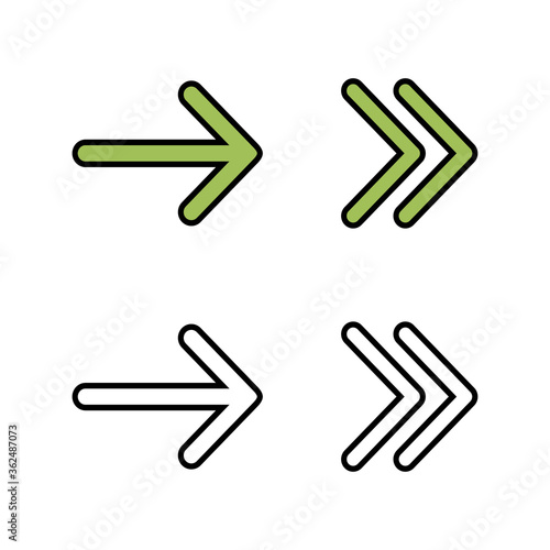 set of Arrow icons. Arrow symbol. Arrow vector icon