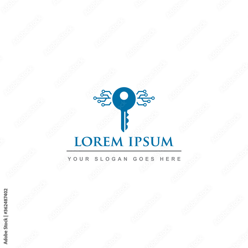 Fototapeta premium smart protection logo , security digital logo