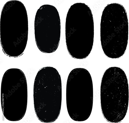 Grunge post Stamps Collection, Circles. Banners, Insignias , Logos, Icons, Labels and Badges Set . vector distress textures.blank shapes.
