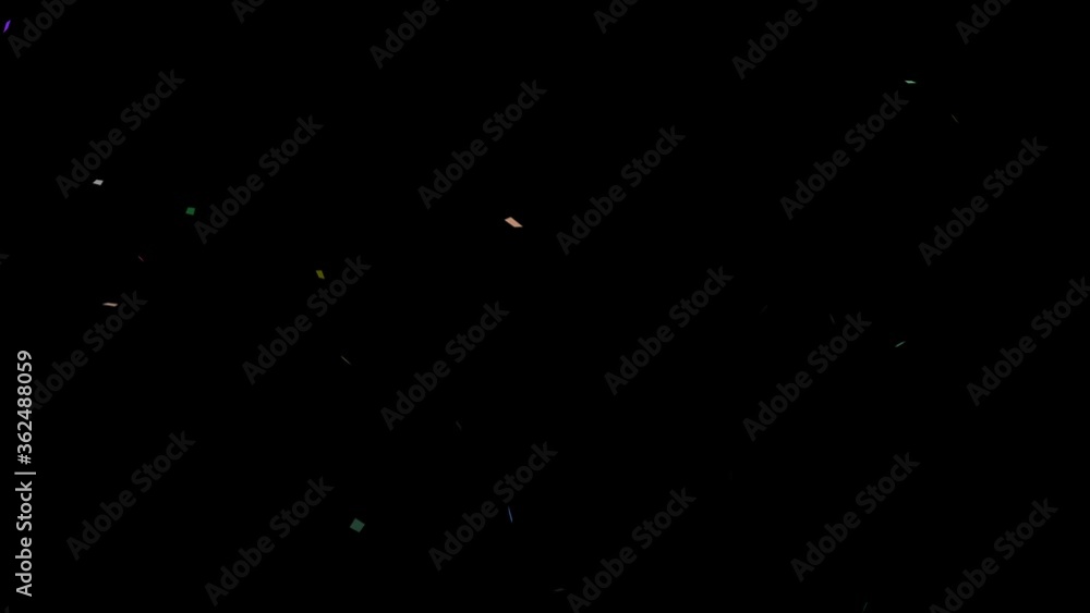 Colorful animation of confetti falling Alpha Luma Matte included. 4k video Colorful animation of confetti falling Alpha Luma Matte included. 4k video