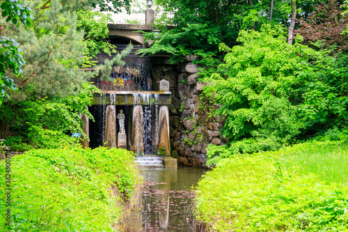 Thetis grotto with Venus de  Medici statue in Sofiyivka park in Uman  Ukraine