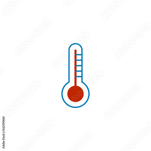 Thermometer icon , Flat des...