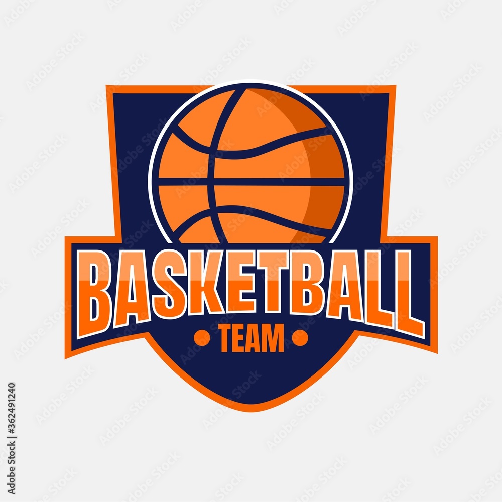Vector of Basketball Logo Design Illustration