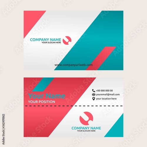 Vector of Business Card Design Template