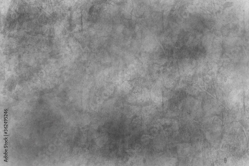 Dark gray watercolor background, monochrome screen saver. Paintbrush hand made technique.

 photo