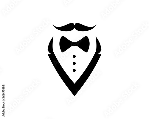 Gentleman waiters with mustache