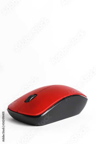 Wireless computer mouse isolated on white background

