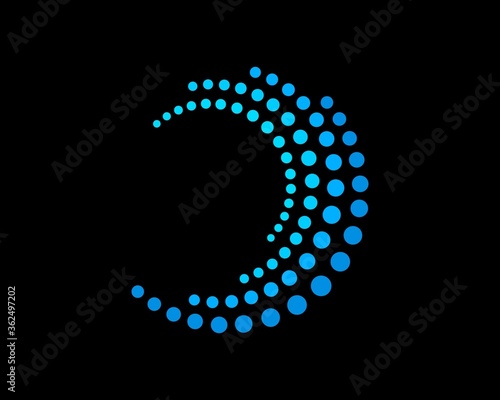 Blue dot vortex spin
