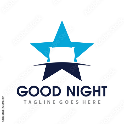 Bed Logo. Sleep Logo Vector