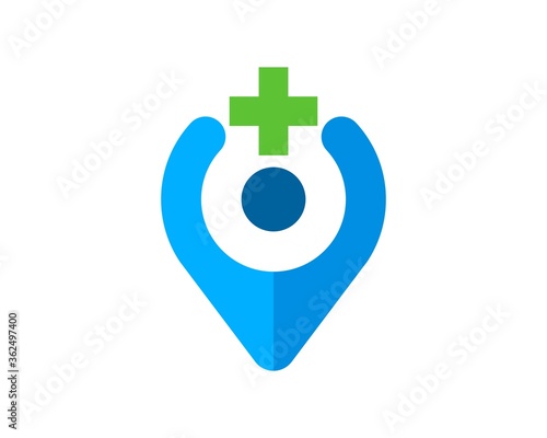 Pin location with healthy people