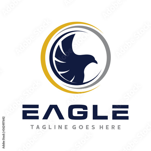 Fly Eagle Logo. Eagle Logo Vector