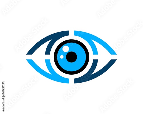 Abstract technology eye care