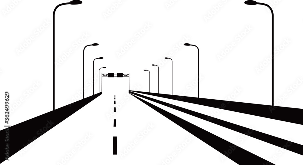 オシャレな高速道路のイラスト Stock Vector Adobe Stock