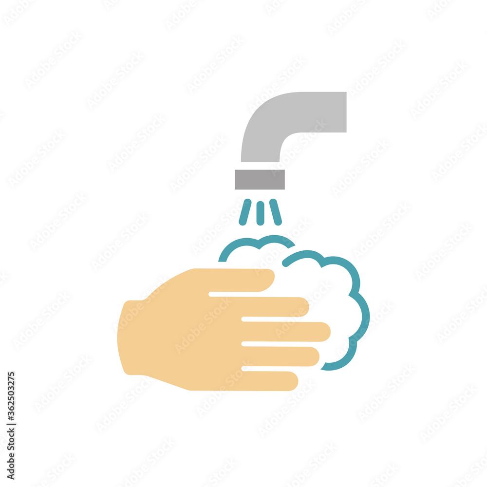 Hand washing icon. Vector illustration. Hand washing icon. Vector illustration.