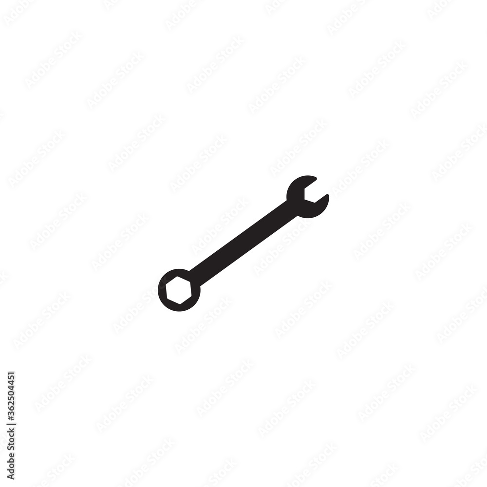 Wrench icon vector Wrench icon vector