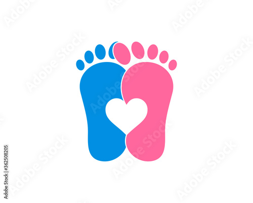 Loving healthy feet logo