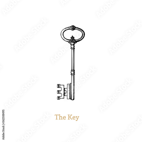 The Key of Knowledge and Power,vector illustration