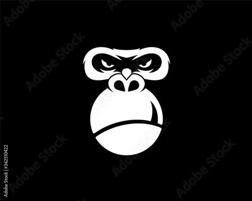 Angry gorilla face