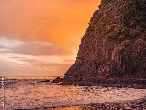 sunset on the beach