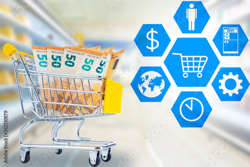 Online shopping. Shopping c...