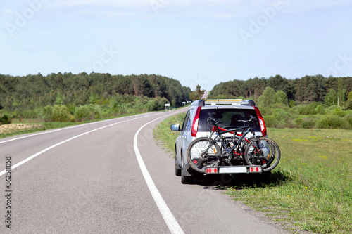 The car is by the road and ready to trip. © MarKord