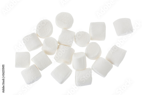 Wallpaper Mural Marshmallow isolated on white background with clipping path and full depth of field. Top view. Flat lay Torontodigital.ca