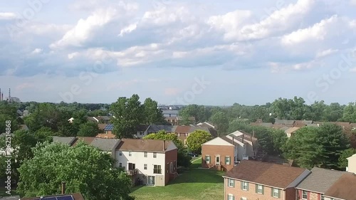 Wallpaper Mural Drone view of housing complex Torontodigital.ca