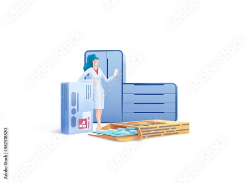 Healthcare series: Pharmacist. Pharmacist specialist at work