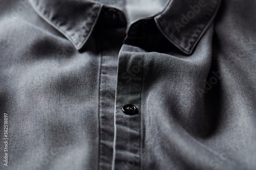 Close up of Men's shirt.