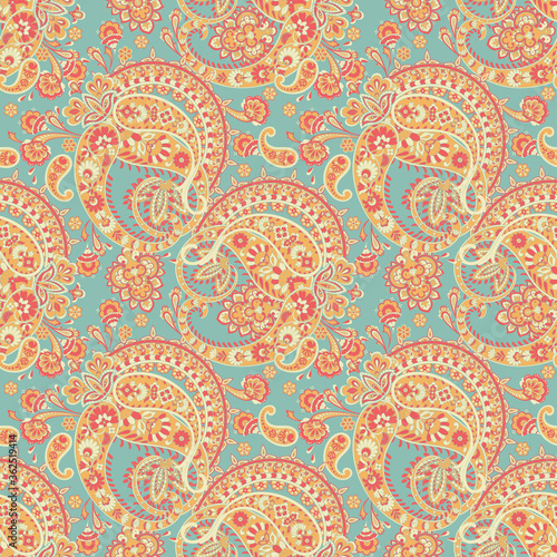 Paisley seamless pattern for fabric design.