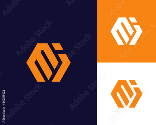 Letter M J logo design. creative minimal monochrome monogram symbol. Universal elegant vector emblem. Premium business logotype. Graphic alphabet symbol for corporate identity