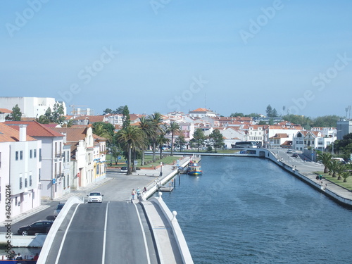 Blick auf den Piramidas Canal und Aveiro Portugal photo