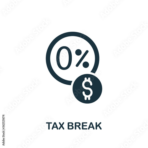 Tax Break icon. Simple element from Crisis collection. Creative Tax Break icon for web design, templates, infographics and more
