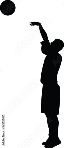basketball silhouette vector